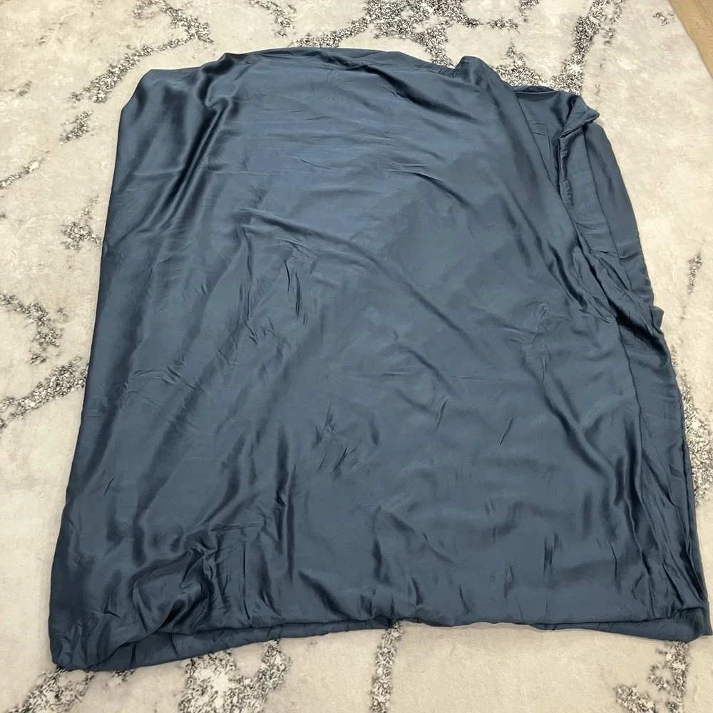 Kickee King Duvet Cover 100% Viscose from Bamboo Blue Soft Luxury Bedding